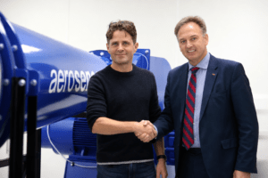 Aero Sensor's Barney Garrood and Evolution Measurement Group CEO , Pual Crowhurst